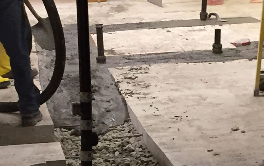 concrete pour